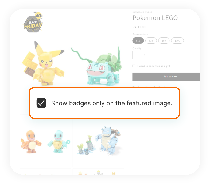 Show Only on Featured Images