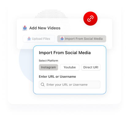 Import from social media