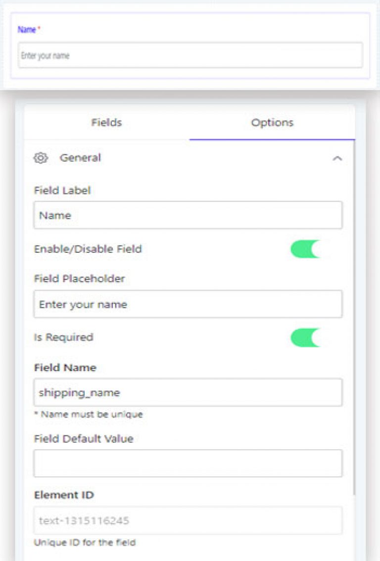 Field Options - Acowebs