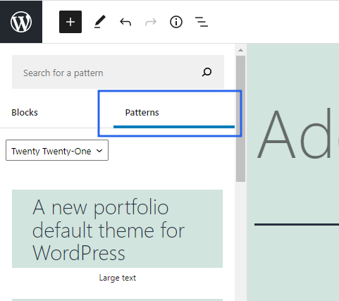 new-block-patterns-by-wordpress-5-6