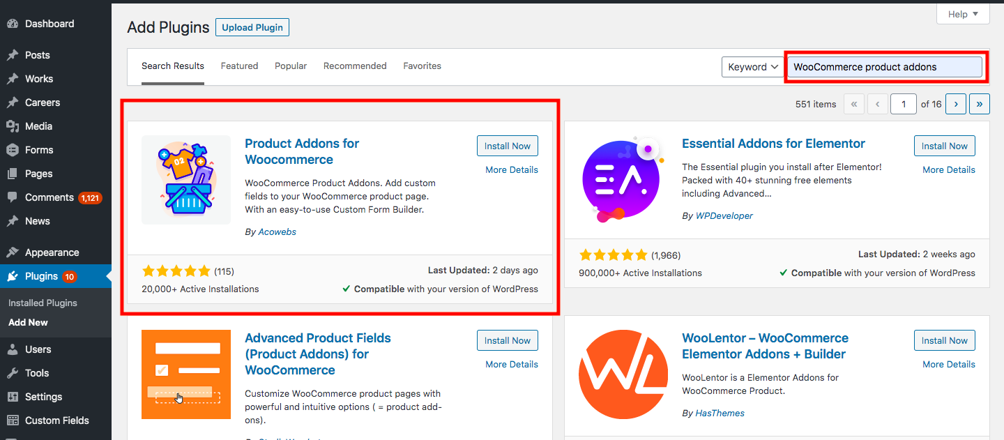 installing-the-woocommerce-custom-product-addons