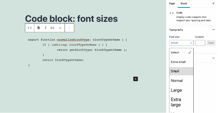 supported-code-block-font-size