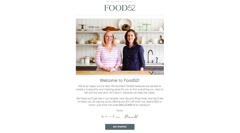 food52-welcome-email