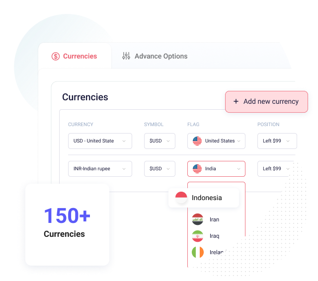 WooCommerce Currency Switcher - 150+ Currencies Supports.