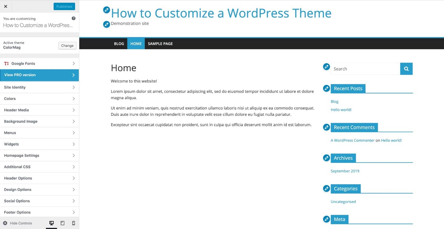 wordpress-ccustomization