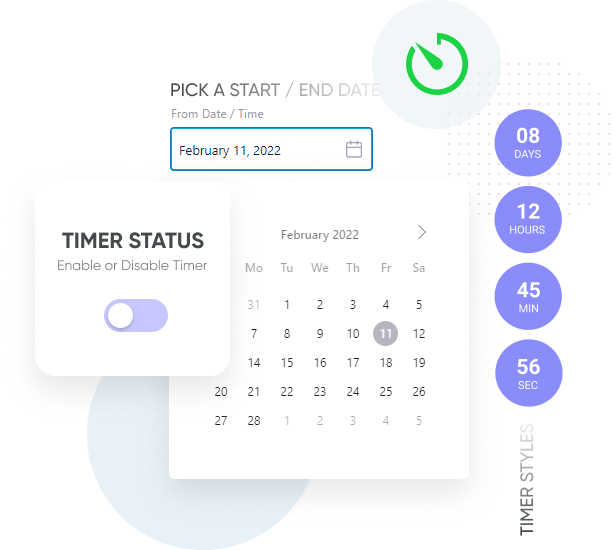 WooCommerce Product Labels - Enable Timer on your products