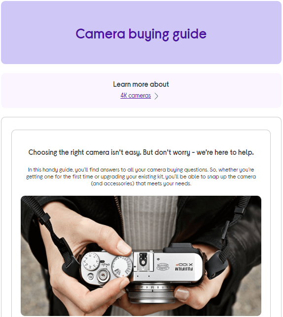 Camera Buying Guide