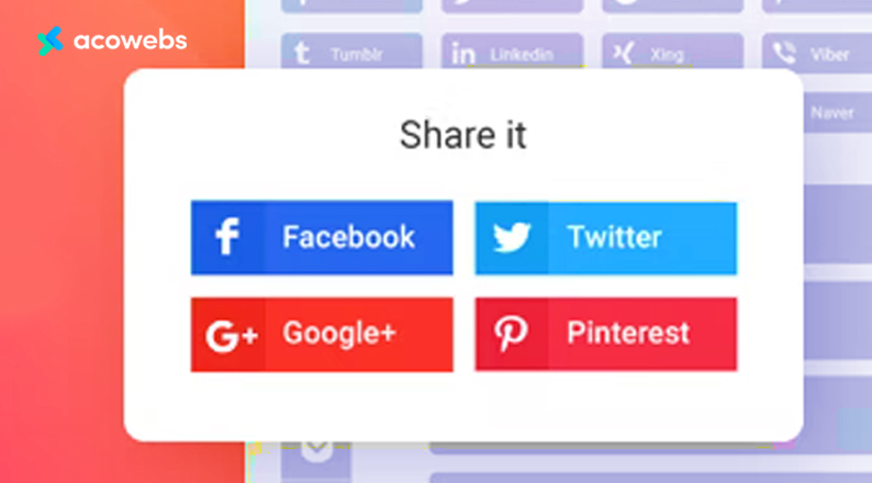 Do set up social sharing buttons