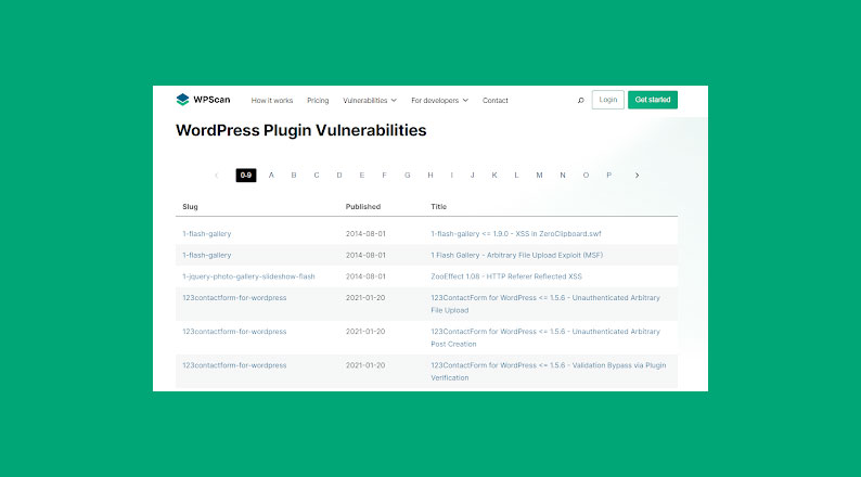 WordPress Plugin Vulnerabilities