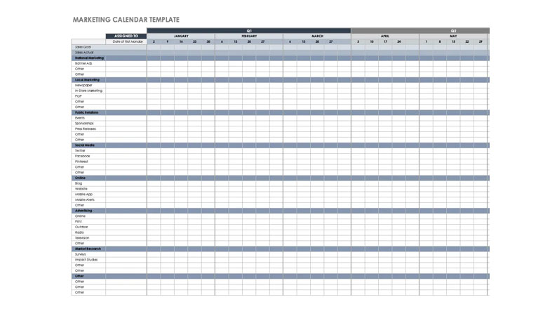 Google Sheet Template 