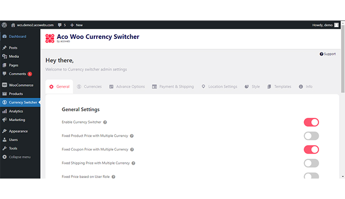 Review of Currency Switcher for WooCommerce by Acowebs