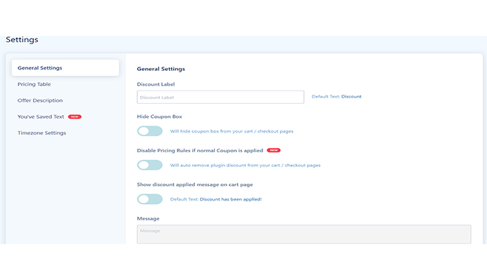 General Settings