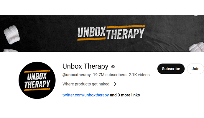 Unbox Therapy Youtube Channel
