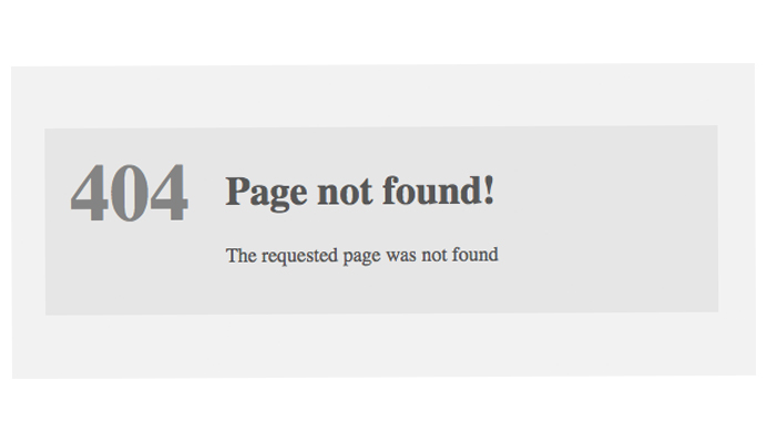 Page Not Found