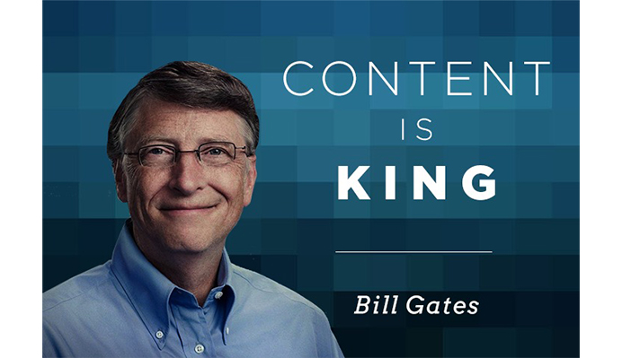 Bill Gates on "Content is King"