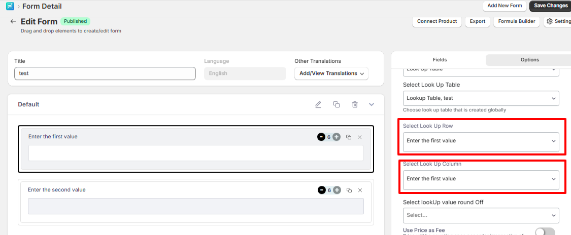 Price Lookup Table - Acowebs