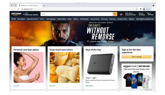 Amazon Page