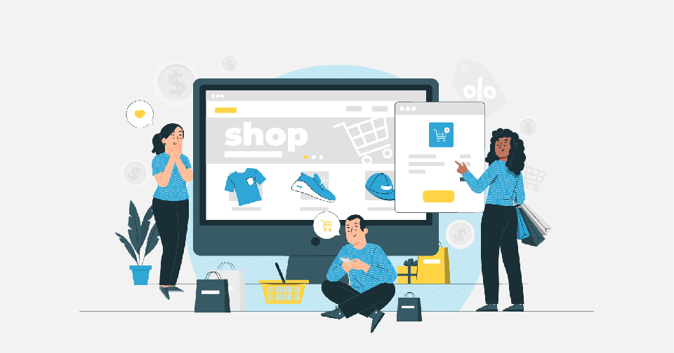 People emotionally connecting with products through an online shopping story