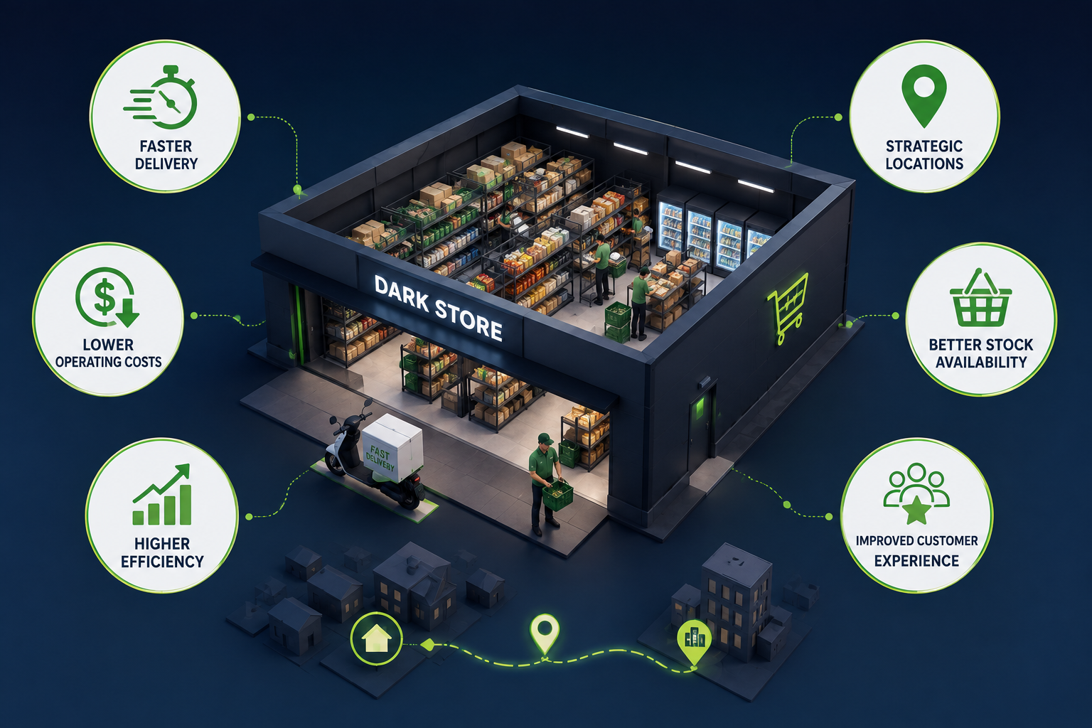 Benefits of Dark Stores
