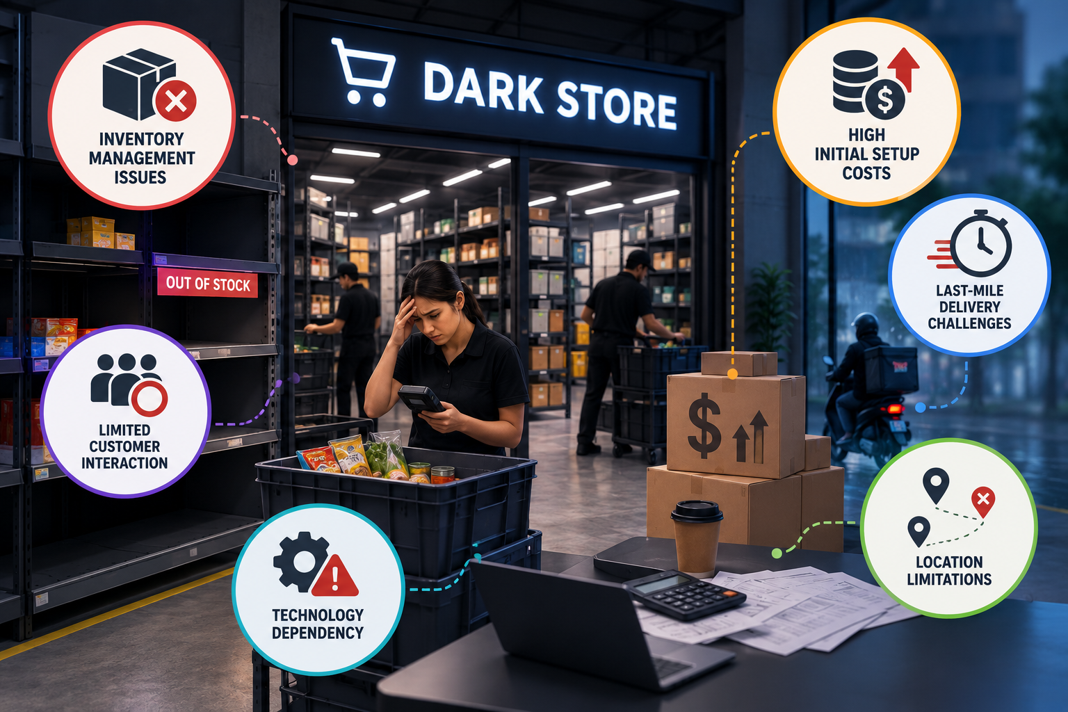 Challenges of Dark Stores