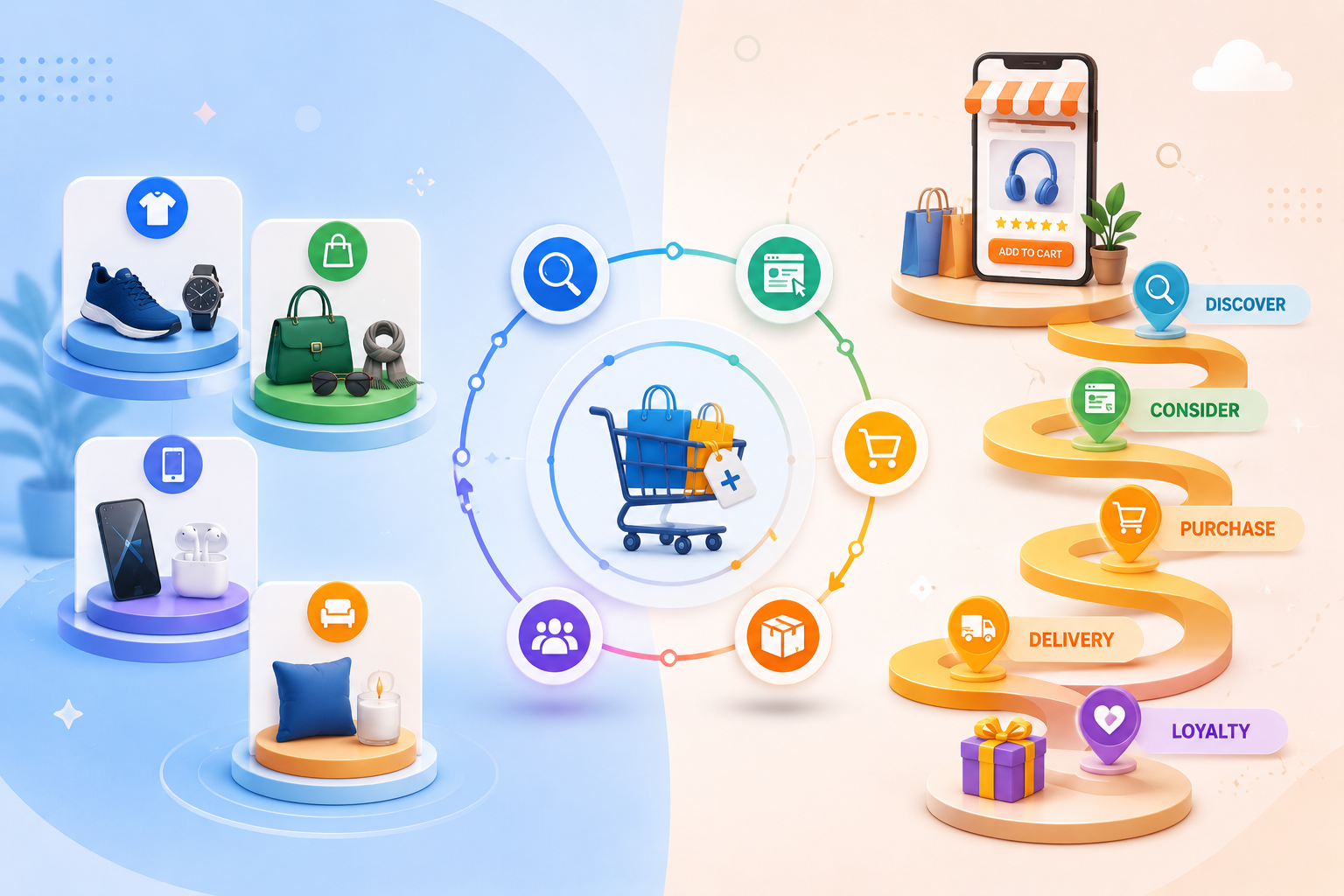 Ecommerce cross-selling journey