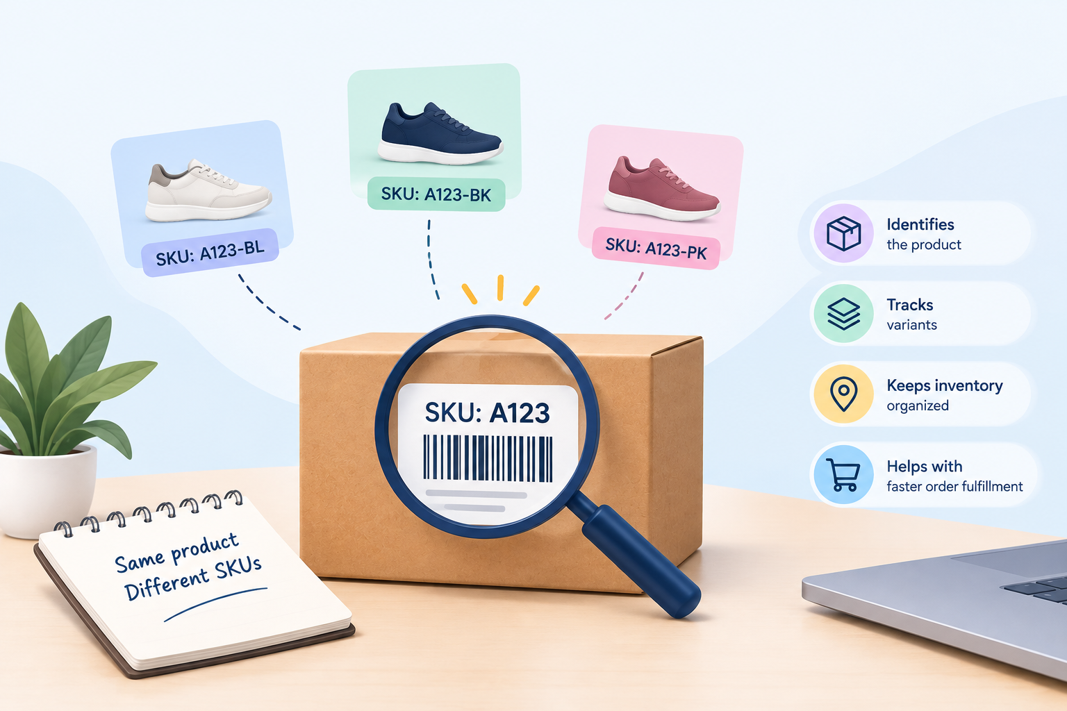 Stock Keeping Unit illustration
