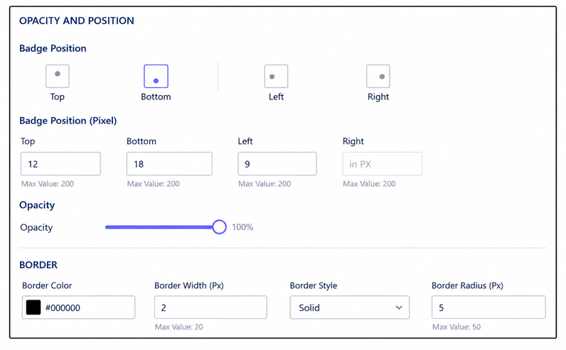 Set position, rotation, opacity, and flip